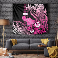 Hawaii Maui Upena Kiloi Tapestry Kakau Tribal Pattern Pink Version LT05 - Polynesian Pride