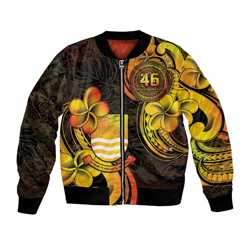 Personalised Kiribati Independence Day Bomber Jacket 46th Anniversary