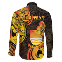 Personalised Kiribati Independence Day Family Matching Summer Maxi Dress and Hawaiian Shirt 46th Anniversary