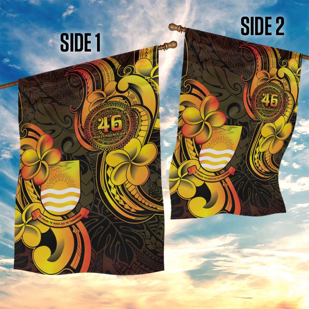 Personalised Kiribati Independence Day Garden Flag 46th Anniversary