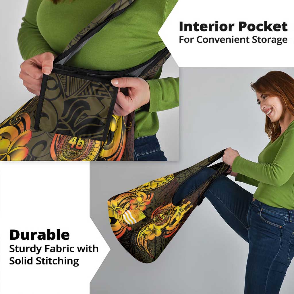 Personalised Kiribati Independence Day Grocery Bag 46th Anniversary