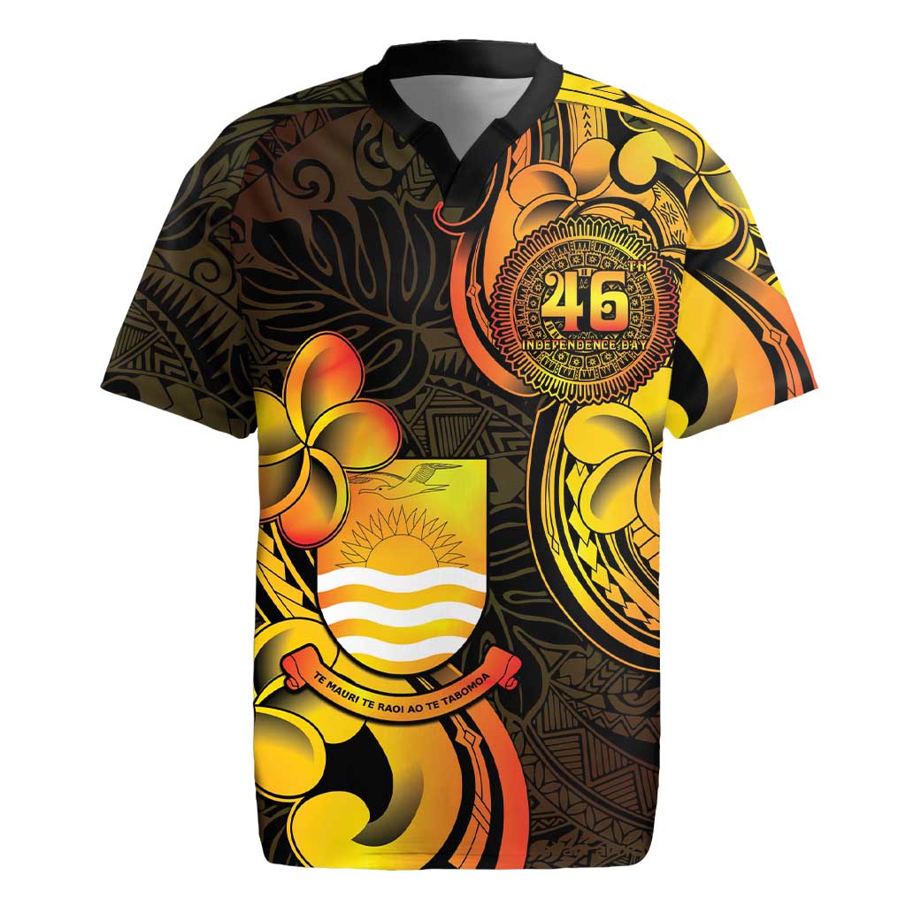 Personalised Kiribati Independence Day Rugby Jersey 46th Anniversary