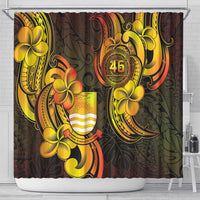 Personalised Kiribati Independence Day Shower Curtain 46th Anniversary