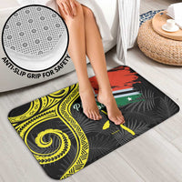 Vanuatu Penama Day Bathroom Set Grunge Flag Style - Polynesian Pride