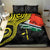 Vanuatu Penama Day Bedding Set Grunge Flag Style - Polynesian Pride
