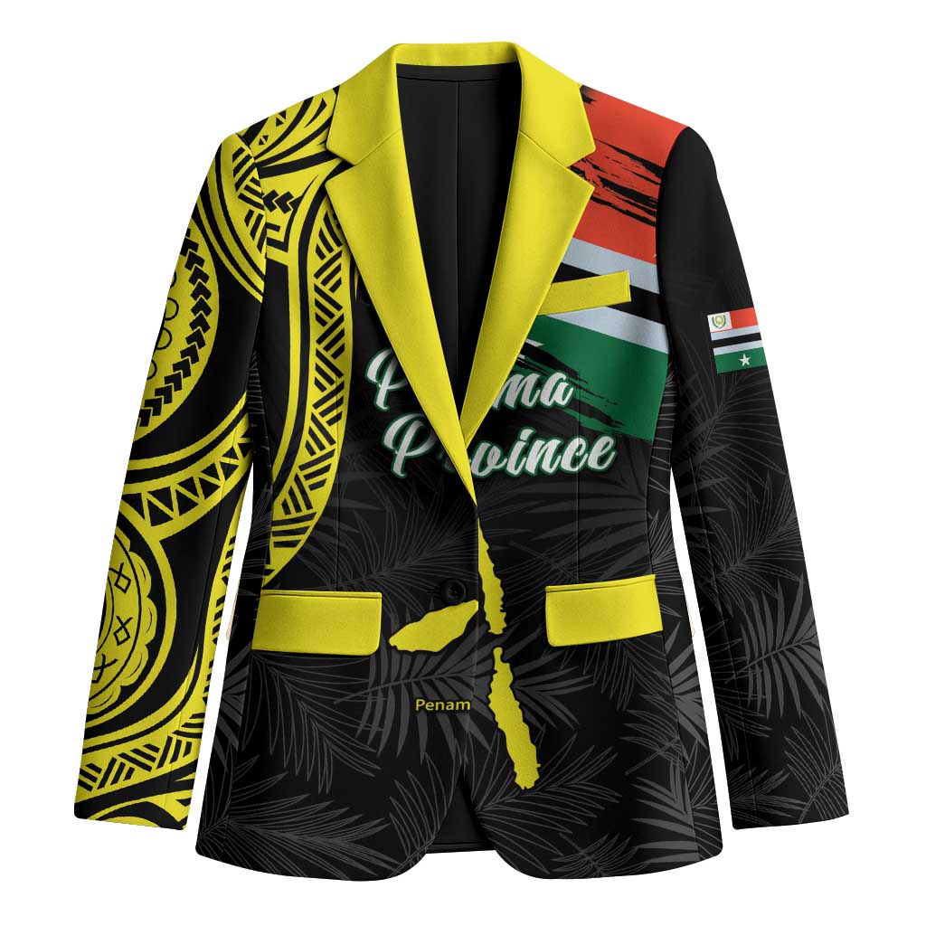 Personalised Vanuatu Penama Day Blazer Grunge Flag Style - Polynesian Pride
