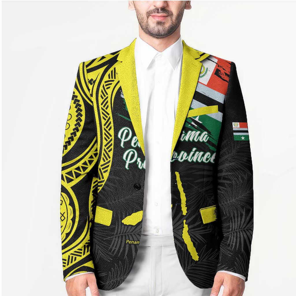 Personalised Vanuatu Penama Day Blazer Grunge Flag Style - Polynesian Pride