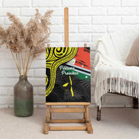 Vanuatu Penama Day Canvas Wall Art Grunge Flag Style - Polynesian Pride