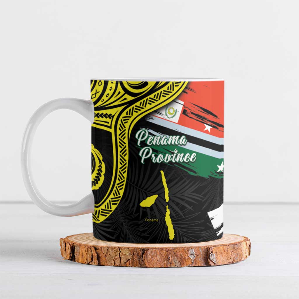 Personalised Vanuatu Penama Day Ceramic Mug Grunge Flag Style - Polynesian Pride
