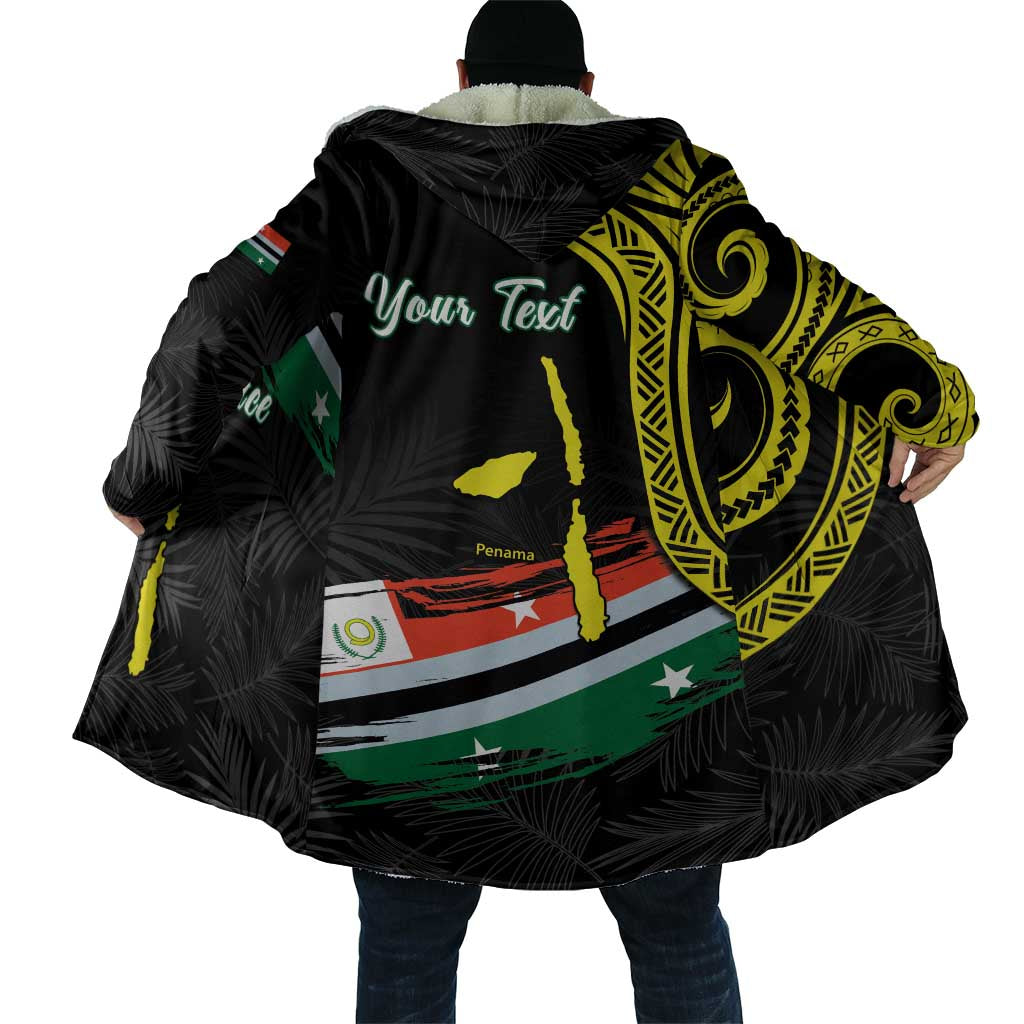 Personalised Vanuatu Penama Day Cloak Grunge Flag Style - Polynesian Pride