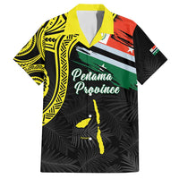 Personalised Vanuatu Penama Day Family Matching Off Shoulder Short Dress and Hawaiian Shirt Grunge Flag Style - Polynesian Pride