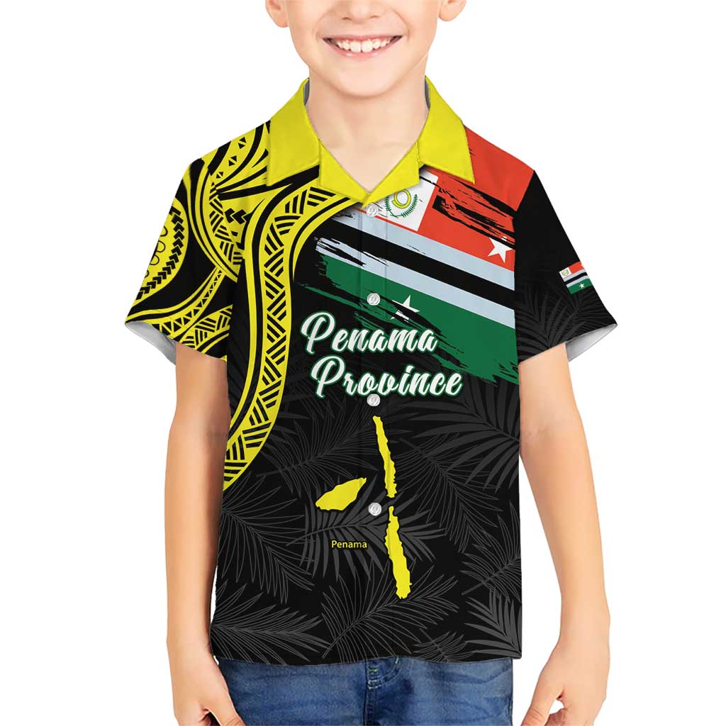 Personalised Vanuatu Penama Day Family Matching Short Sleeve Bodycon Dress and Hawaiian Shirt Grunge Flag Style - Polynesian Pride