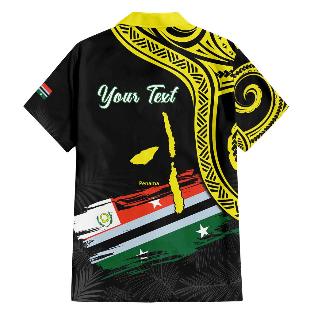 Personalised Vanuatu Penama Day Family Matching Tank Maxi Dress and Hawaiian Shirt Grunge Flag Style - Polynesian Pride