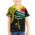 Personalised Vanuatu Penama Day Kid Hawaiian Shirt Grunge Flag Style - Polynesian Pride