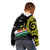Personalised Vanuatu Penama Day Kid Hoodie Grunge Flag Style - Polynesian Pride