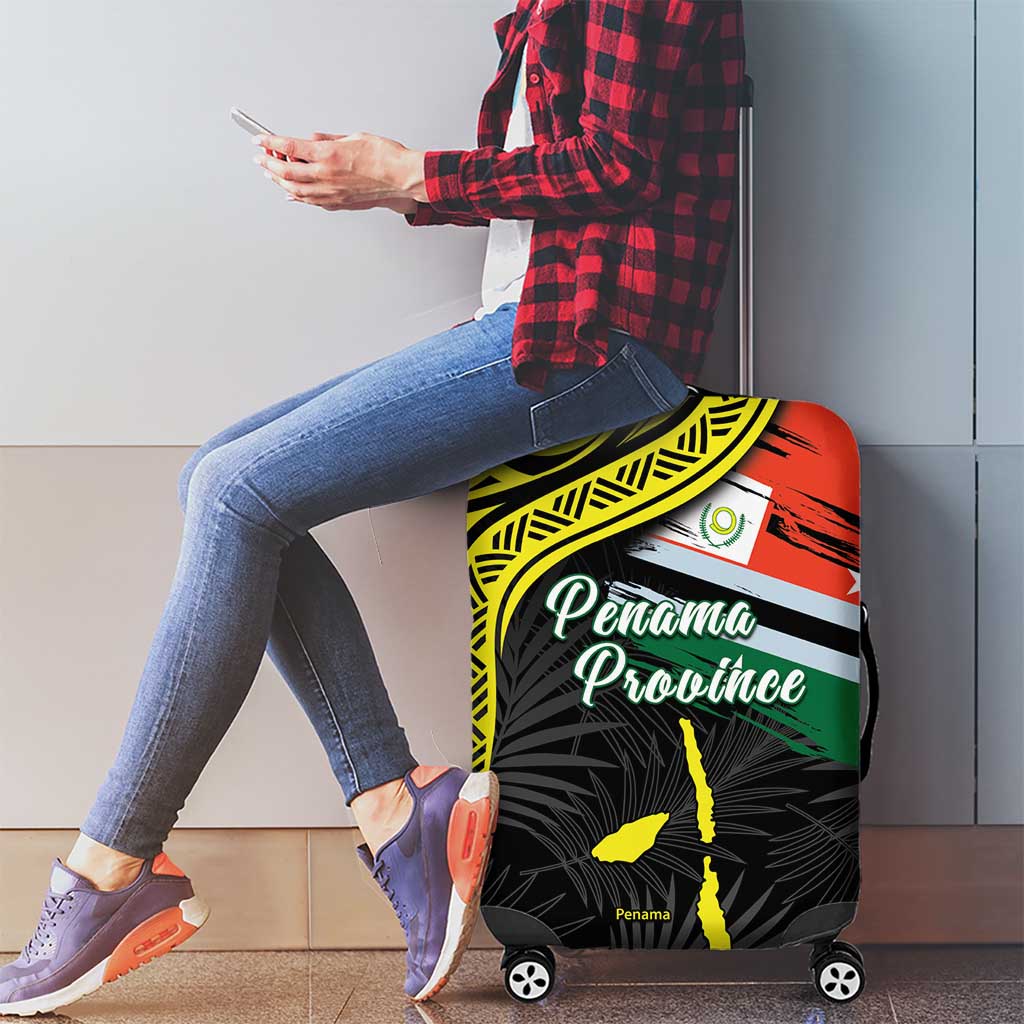 Vanuatu Penama Day Luggage Cover Grunge Flag Style - Polynesian Pride