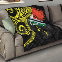 Vanuatu Penama Day Quilt Grunge Flag Style - Polynesian Pride