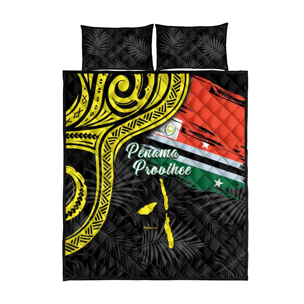 Vanuatu Penama Day Quilt Bed Set Grunge Flag Style - Polynesian Pride