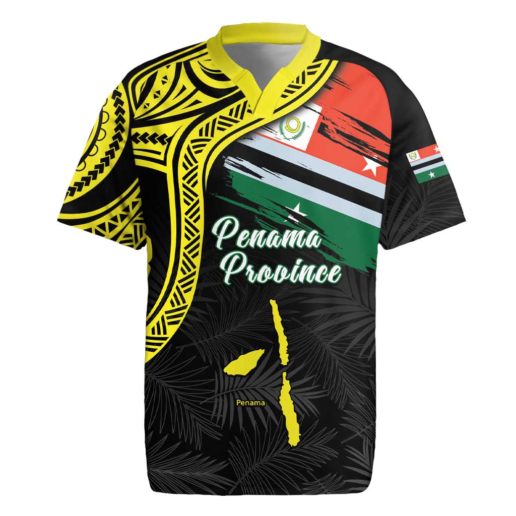 Personalised Vanuatu Penama Day Rugby Jersey Grunge Flag Style - Polynesian Pride