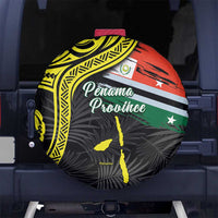 Vanuatu Penama Day Spare Tire Cover Grunge Flag Style - Polynesian Pride