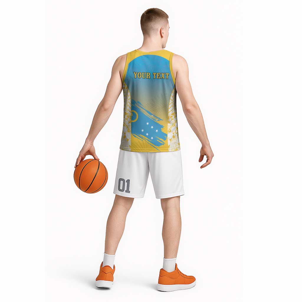 Personalised Vanuatu Sanma Day Basketball Jersey Special Style - Polynesian Pride