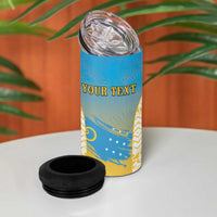 Personalised Vanuatu Sanma Day 4 in 1 Can Cooler Tumbler Special Style - Polynesian Pride