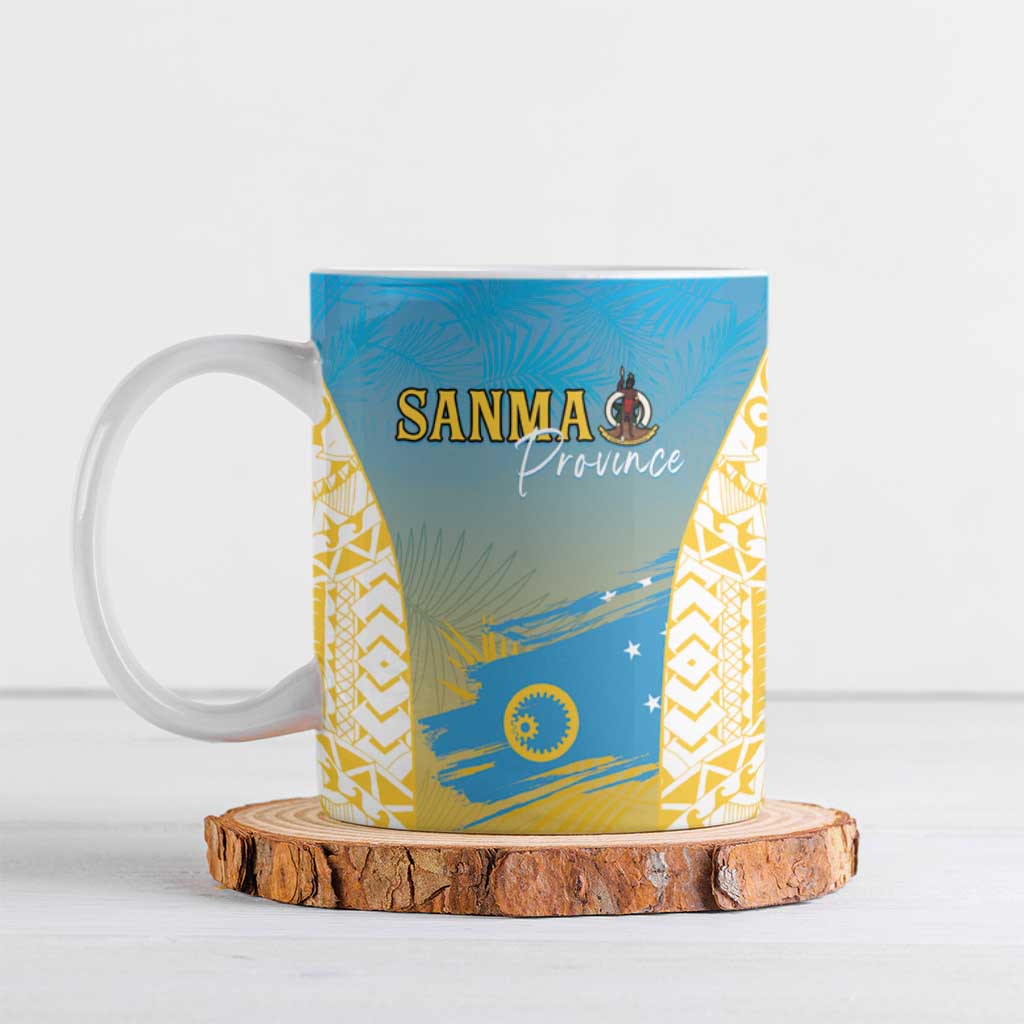 Personalised Vanuatu Sanma Day Ceramic Mug Special Style - Polynesian Pride