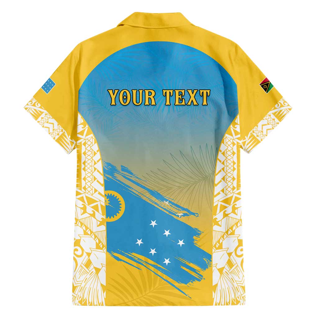 Personalised Vanuatu Sanma Day Family Matching Off Shoulder Short Dress and Hawaiian Shirt Special Style - Polynesian Pride