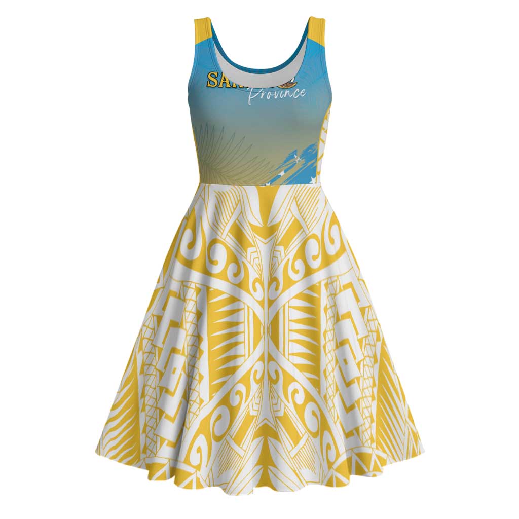 Personalised Vanuatu Sanma Day Midi Dress Special Style - Polynesian Pride