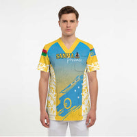 Personalised Vanuatu Sanma Day Scrub Top Special Style - Polynesian Pride