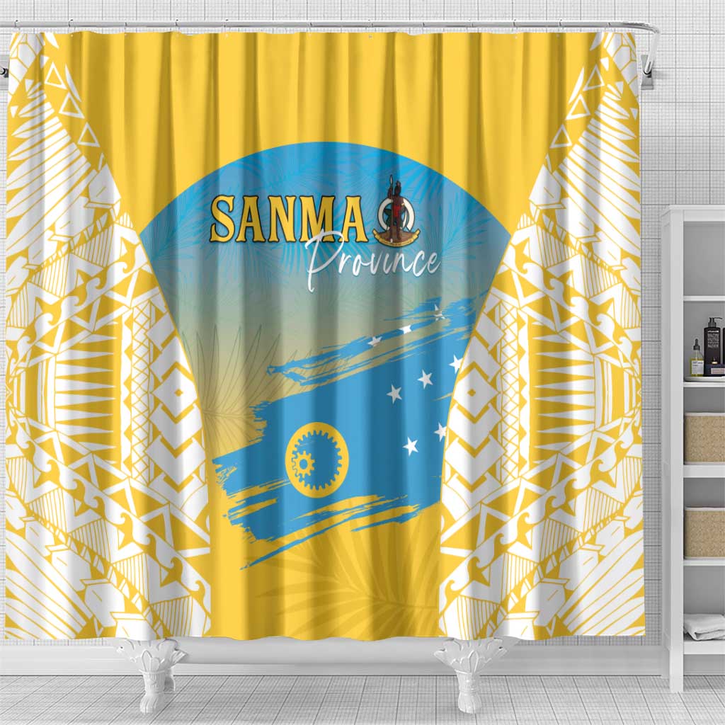 Vanuatu Sanma Day Shower Curtain Special Style - Polynesian Pride