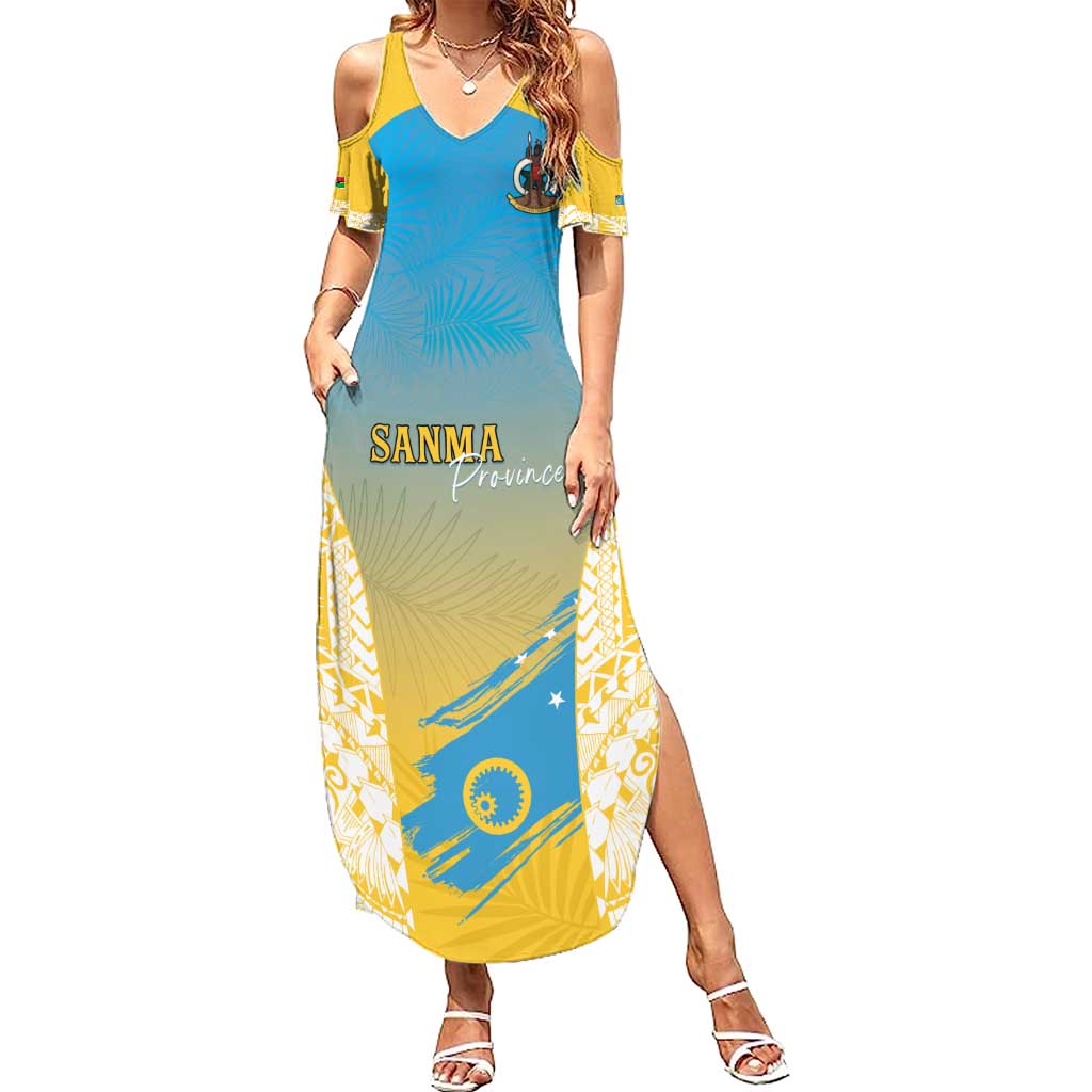Personalised Vanuatu Sanma Day Summer Maxi Dress Special Style - Polynesian Pride