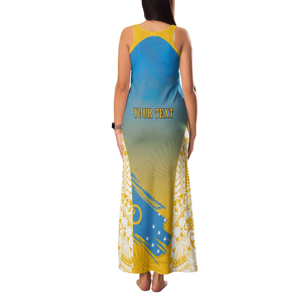 Personalised Vanuatu Sanma Day Tank Maxi Dress Special Style - Polynesian Pride