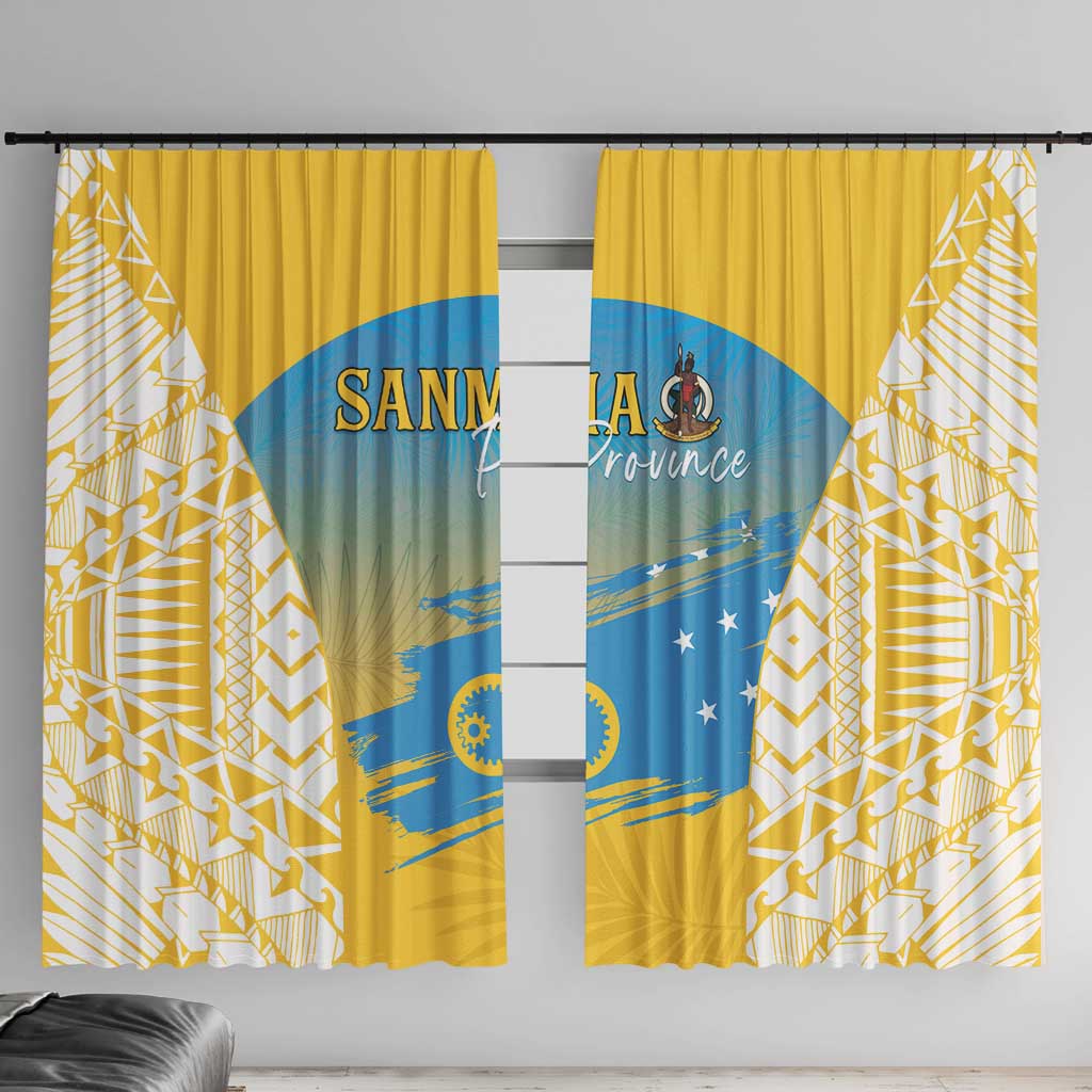 Vanuatu Sanma Day Window Curtain Special Style - Polynesian Pride