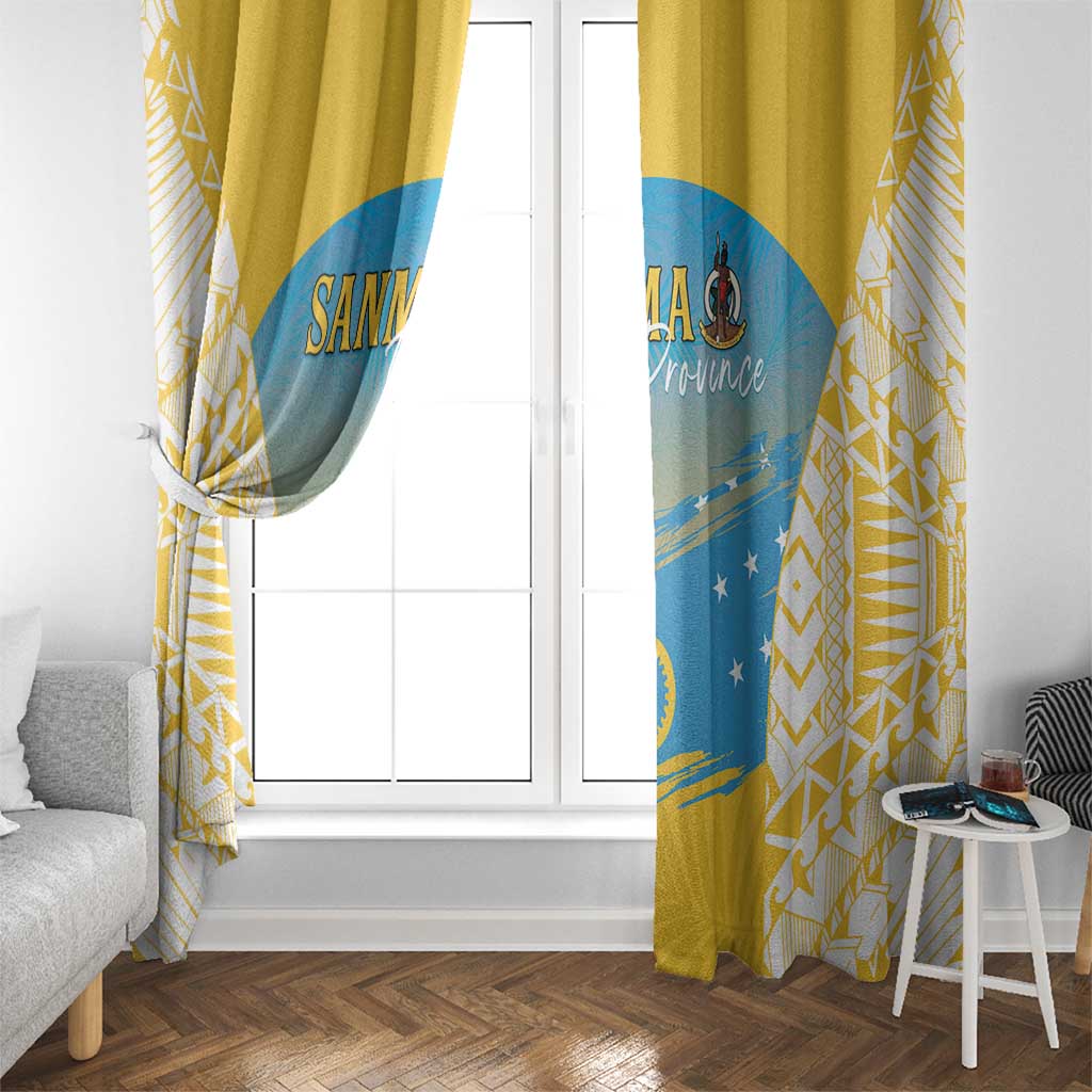 Vanuatu Sanma Day Window Curtain Special Style - Polynesian Pride