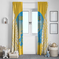 Vanuatu Sanma Day Window Curtain Special Style - Polynesian Pride