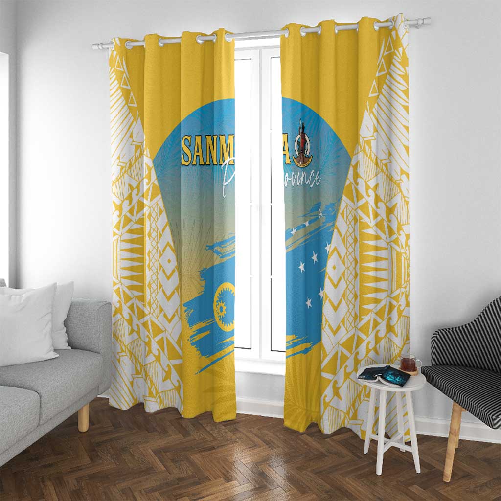 Vanuatu Sanma Day Window Curtain Special Style - Polynesian Pride