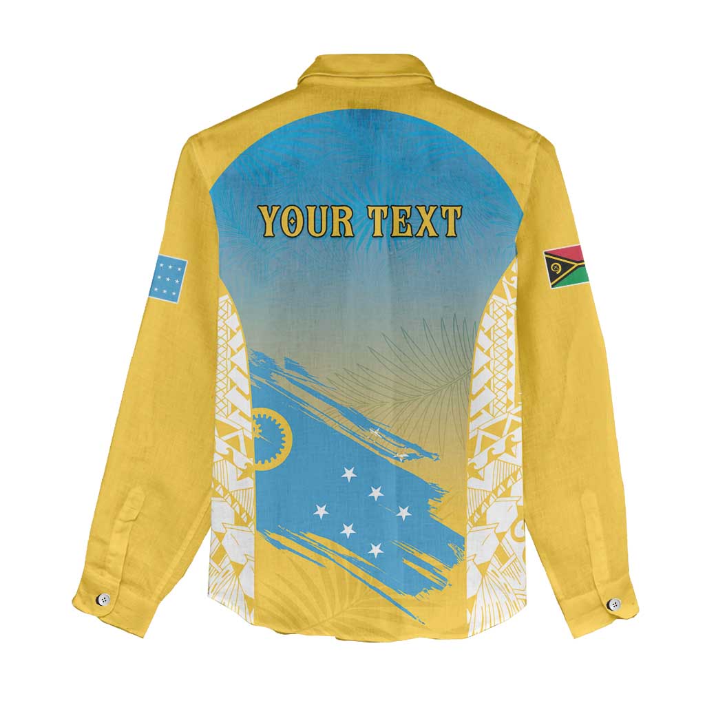 Personalised Vanuatu Sanma Day Women Casual Shirt Special Style - Polynesian Pride