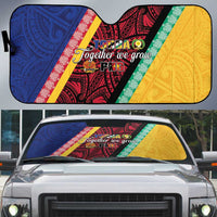 Love Torba PNG Day Auto Sun Shade Together We Grow - Polynesian Pride