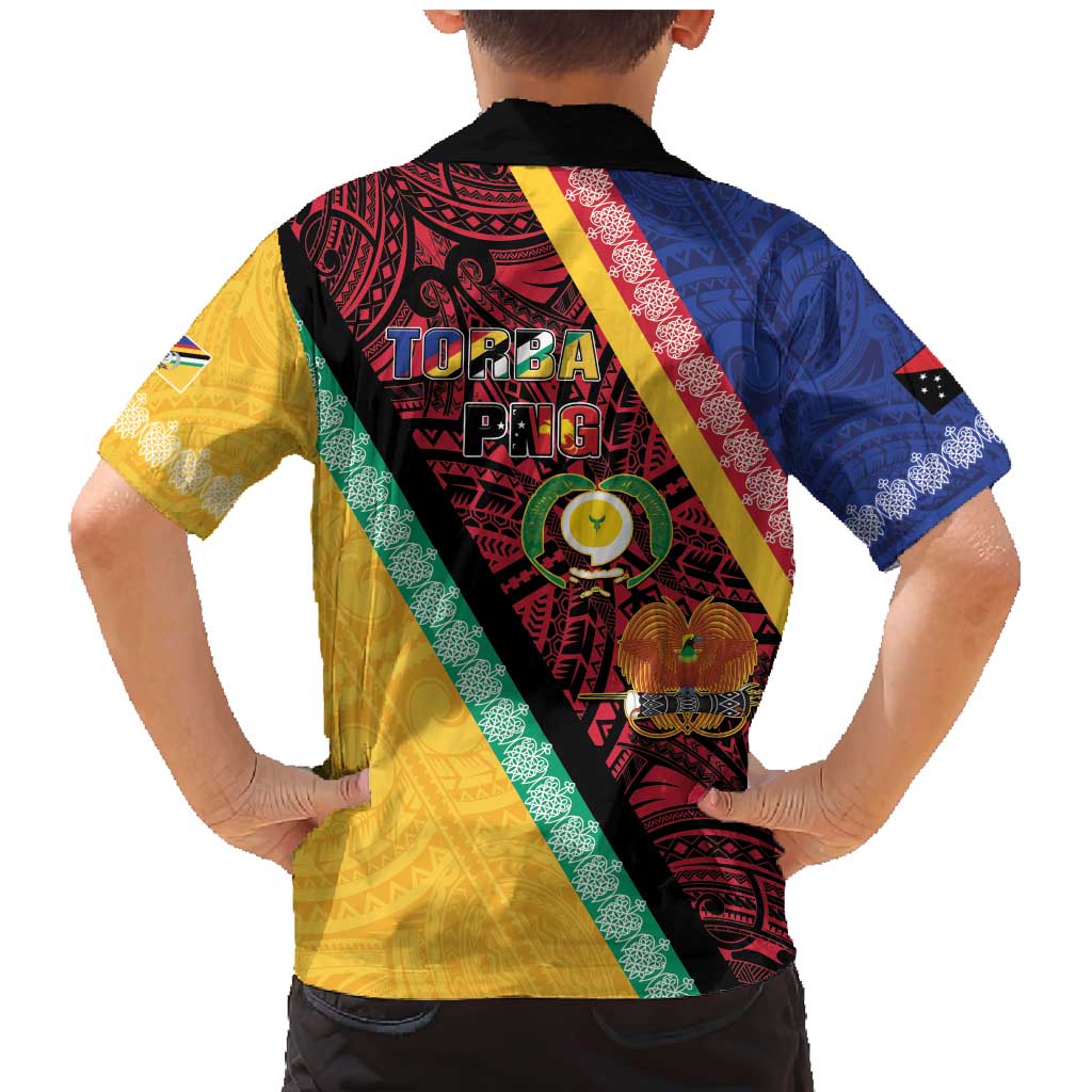 Love Torba PNG Day Family Matching Mermaid Dress and Hawaiian Shirt Together We Grow - Polynesian Pride