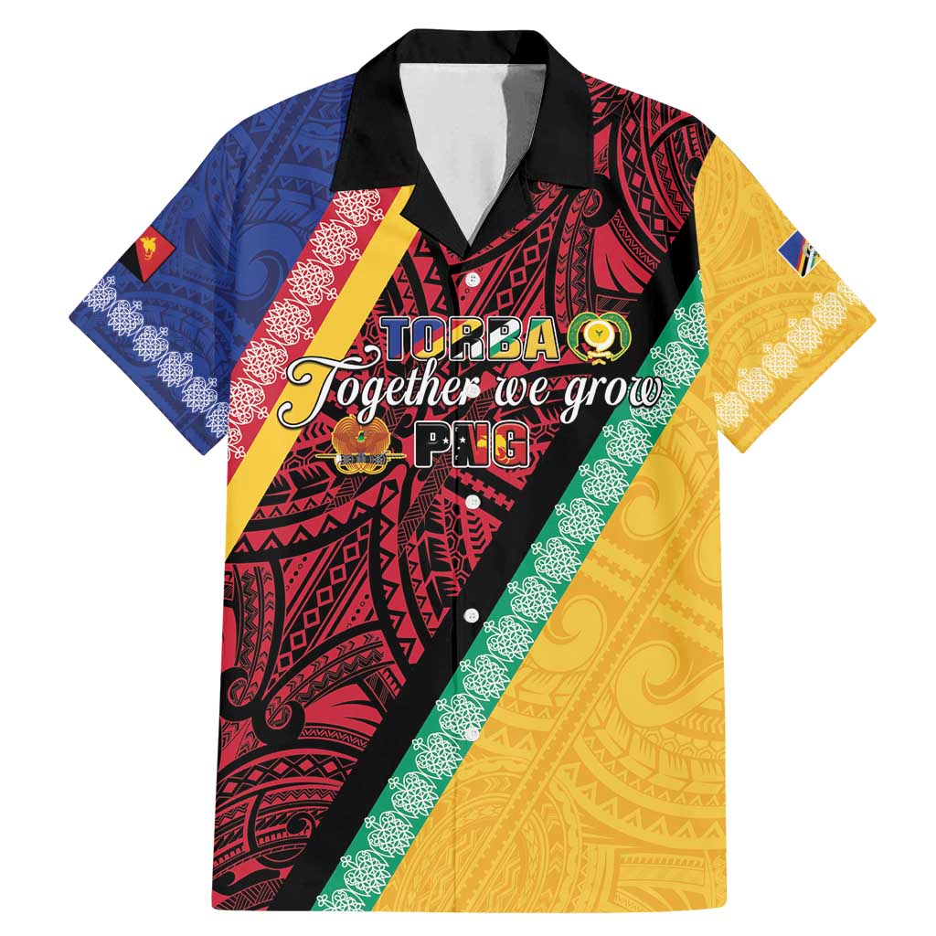 Love Torba PNG Day Family Matching Mermaid Dress and Hawaiian Shirt Together We Grow - Polynesian Pride