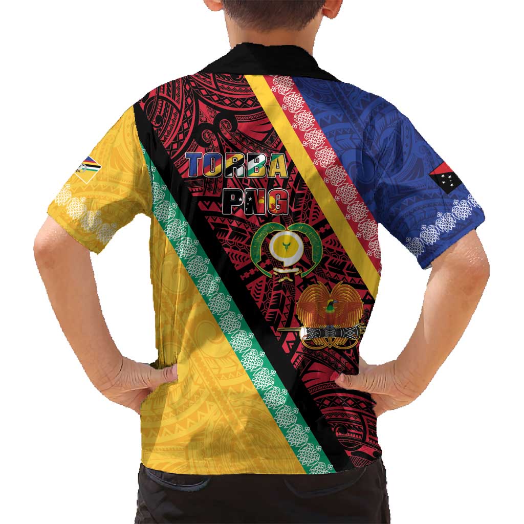 Love Torba PNG Day Family Matching Puletasi and Hawaiian Shirt Together We Grow - Polynesian Pride