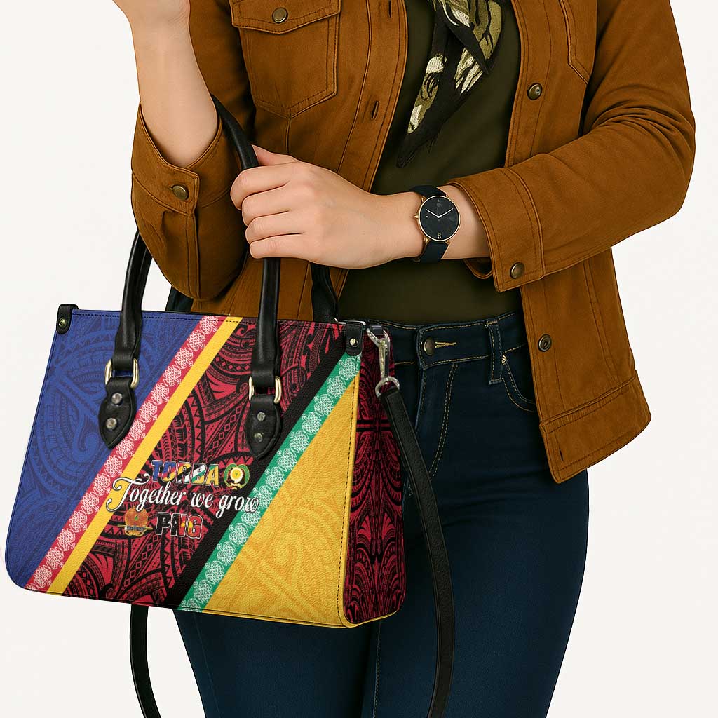 Love Torba PNG Day Leather Bag Together We Grow - Polynesian Pride