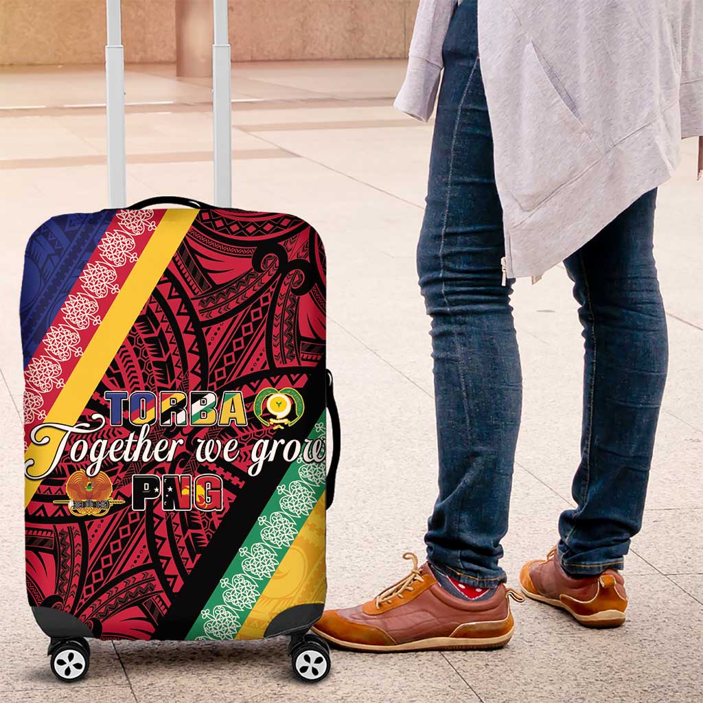 Love Torba PNG Day Luggage Cover Together We Grow - Polynesian Pride