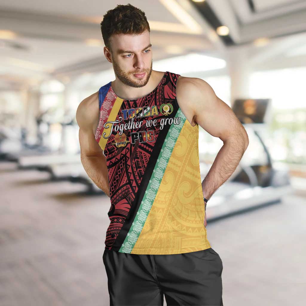 Love Torba PNG Day Men Tank Top Together We Grow LT05 Colorful - Polynesian Pride