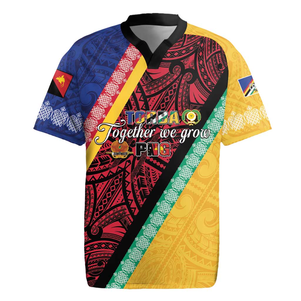 Love Torba PNG Day Rugby Jersey Together We Grow - Polynesian Pride