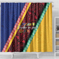 Love Torba PNG Day Shower Curtain Together We Grow - Polynesian Pride