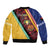 Love Torba PNG Day Sleeve Zip Bomber Jacket Together We Grow - Polynesian Pride