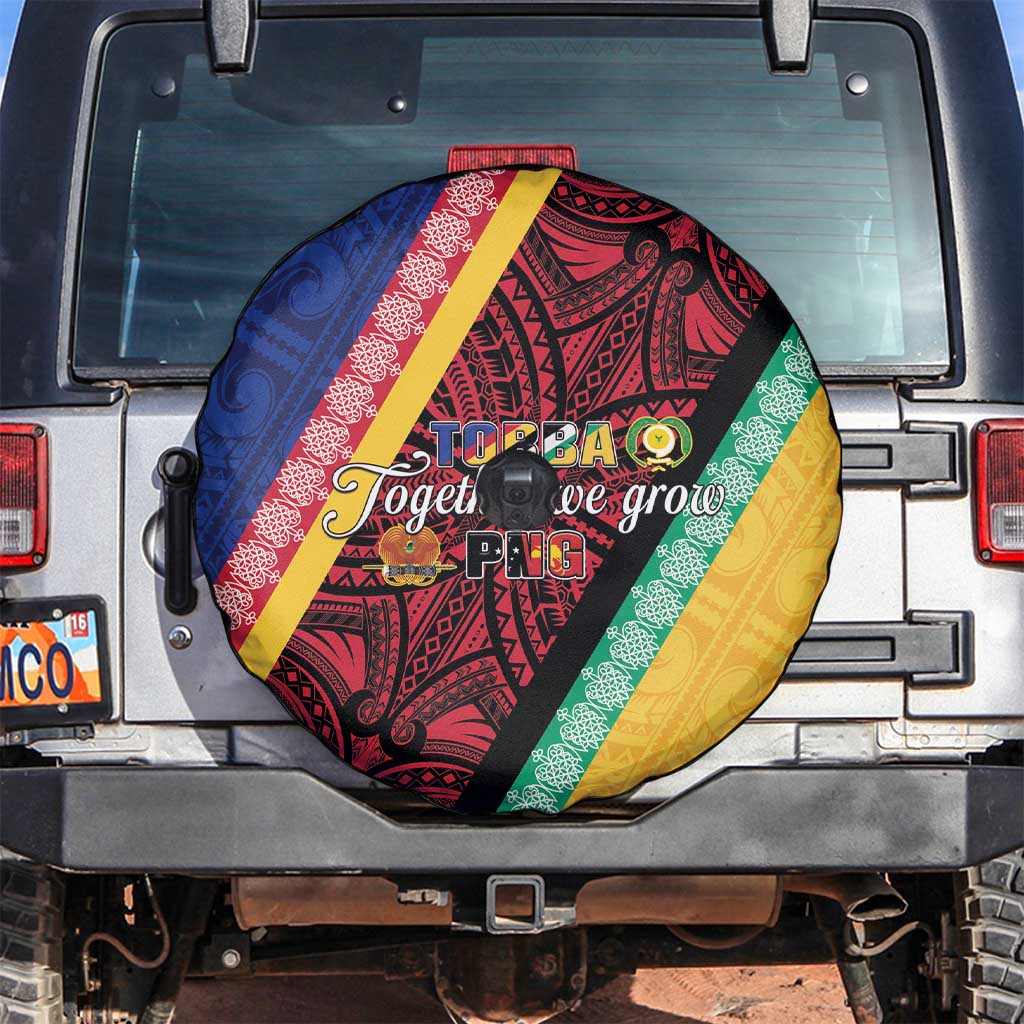 Love Torba PNG Day Spare Tire Cover Together We Grow - Polynesian Pride