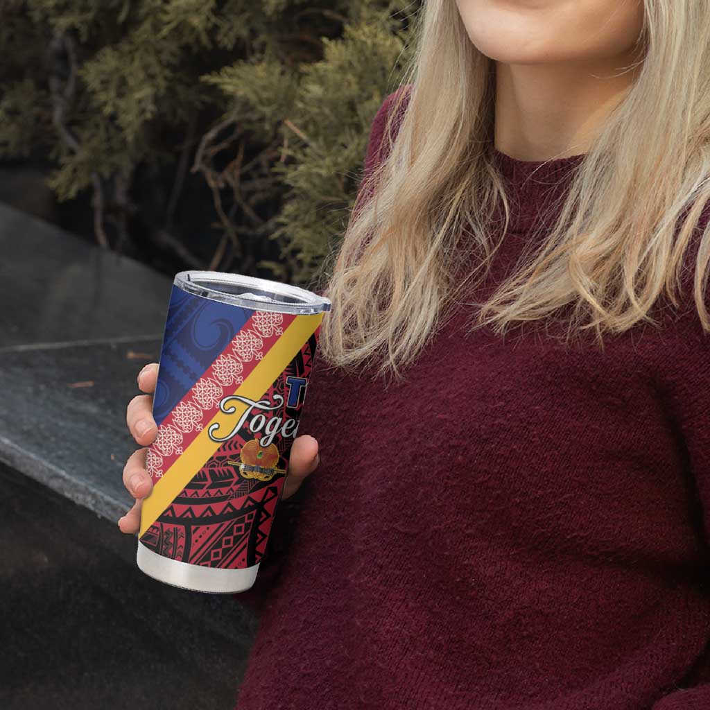 Love Torba PNG Day Tumbler Cup Together We Grow - Polynesian Pride